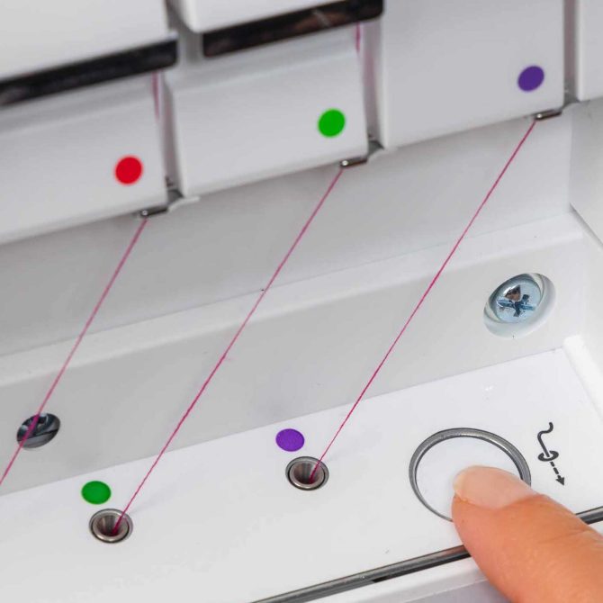 PFAFF® admire™ air 7000 Purple Coverlock Machine - Image 6