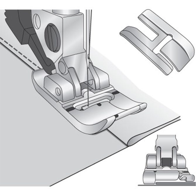 PFAFF® Bi-Level Topstitch Foot for IDT™ System - Image 2