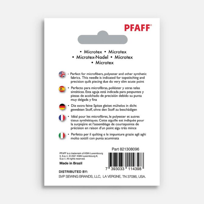 PFAFF® Microtex Needles Size 70/10 5-Pack - Image 2