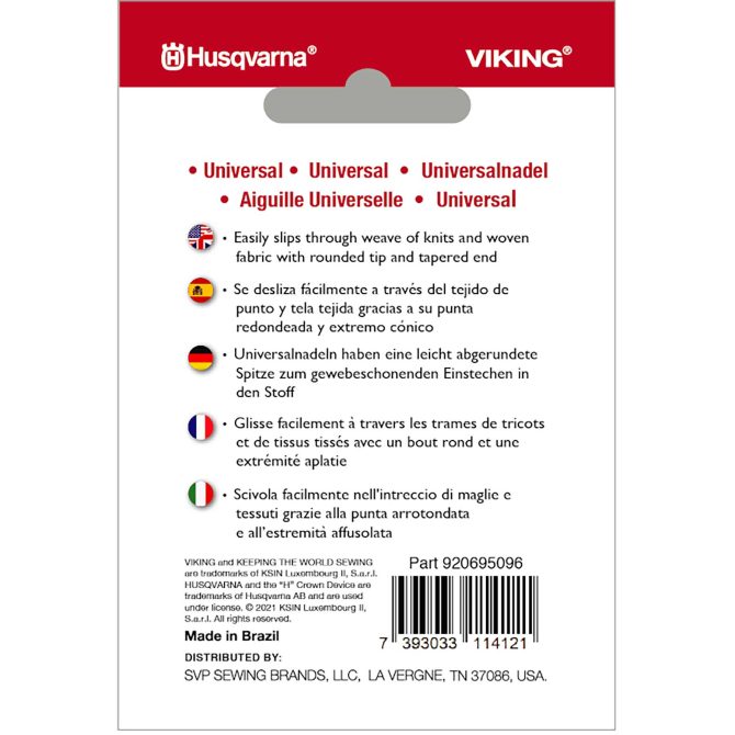 HUSQVARNA® VIKING® Universal Needles Size 90/14 10-Pack - Image 2