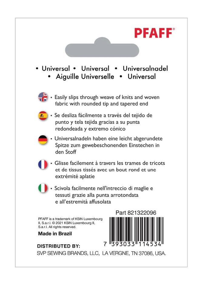 PFAFF® Universal Needles Size 110/18 5-Pack - Image 2