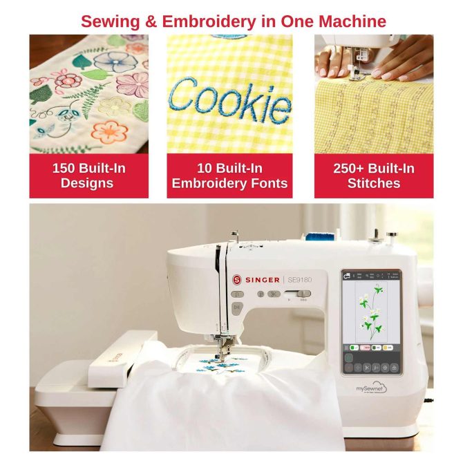 SINGER® SE9180 Sewing & Embroidery Machine - Image 4