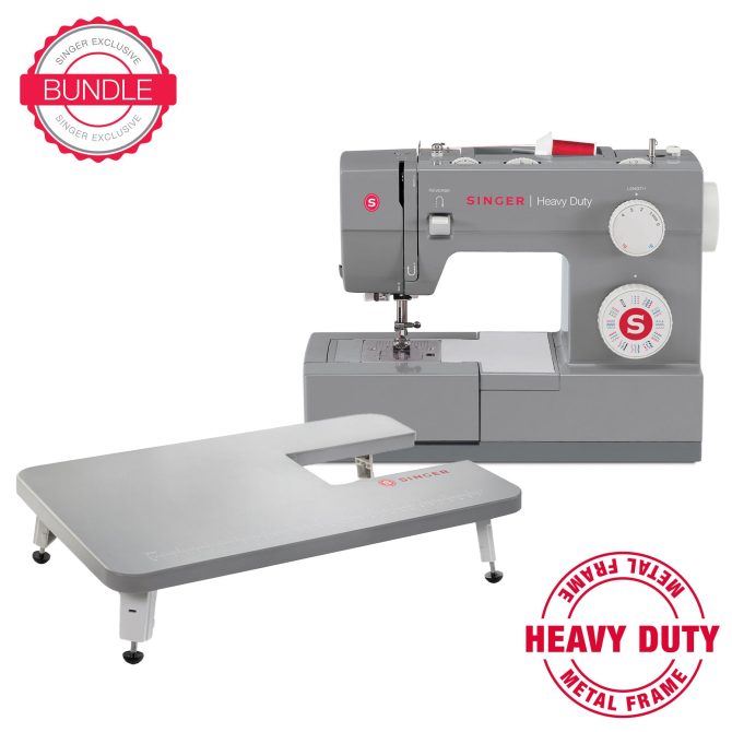 SINGER® Heavy Duty 4432 Sewing Machine & Extension Table Bundle