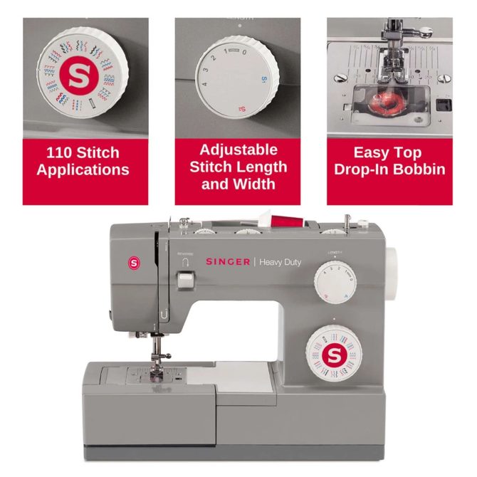 SINGER® Heavy Duty 4432 Sewing Machine & Extension Table Bundle - Image 6