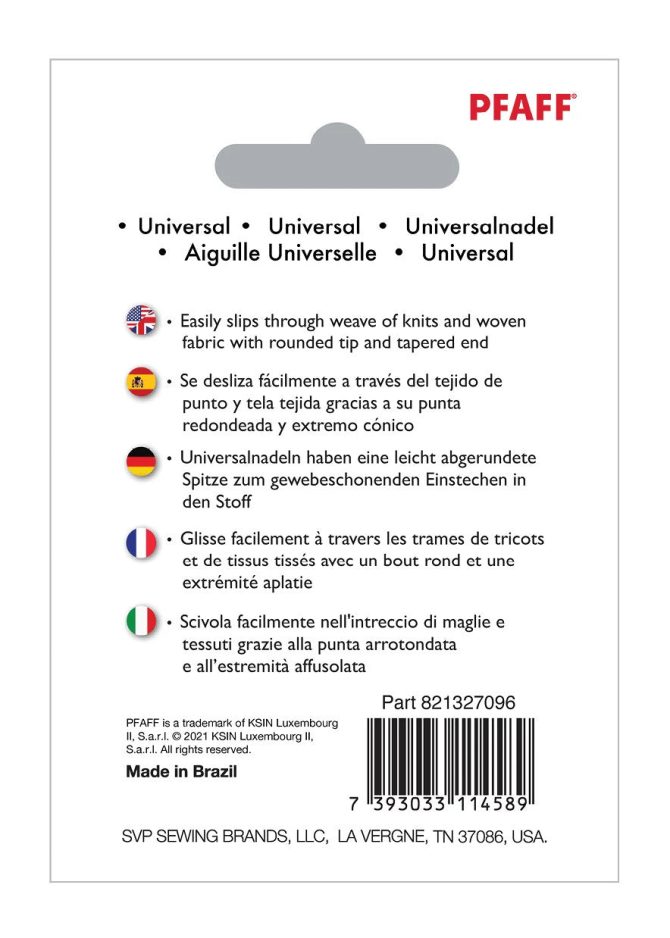 PFAFF® Universal Needles Size 100/16 10-Pack - Image 2