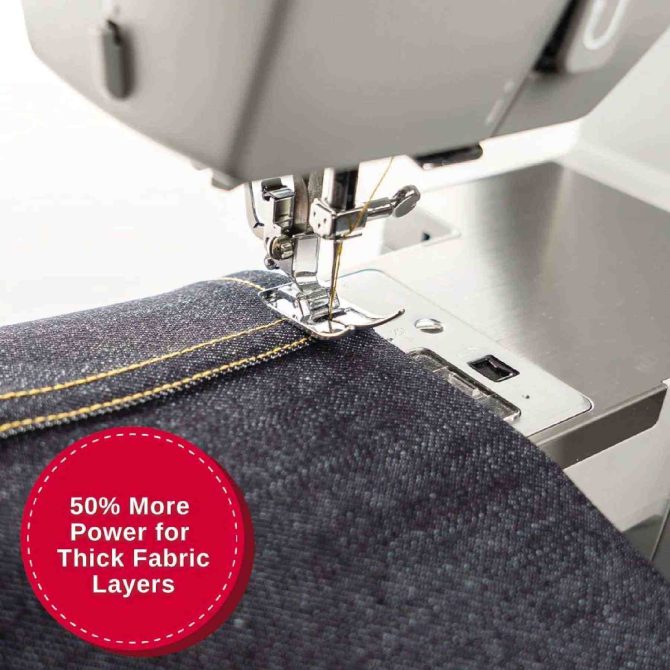 SINGER® Refurbished Heavy Duty 6380 Sewing Machine with Extension Table - Image 5