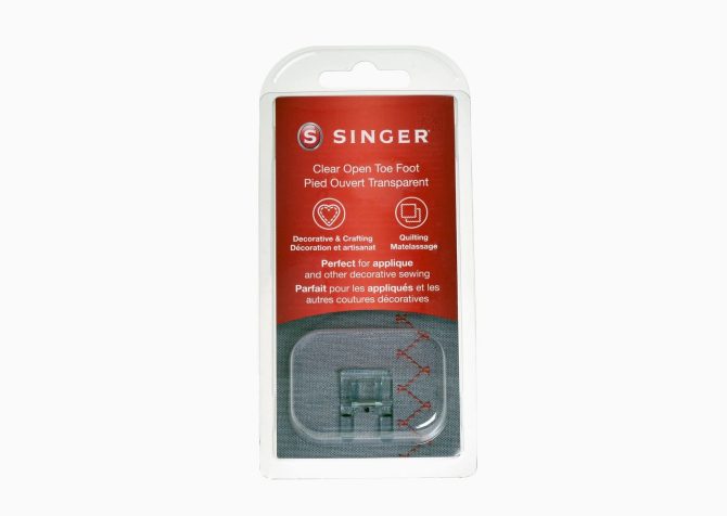 SINGER® Clear Open Toe Presser Foot for SE9180 Sewing & Embroidery Machines - Image 2