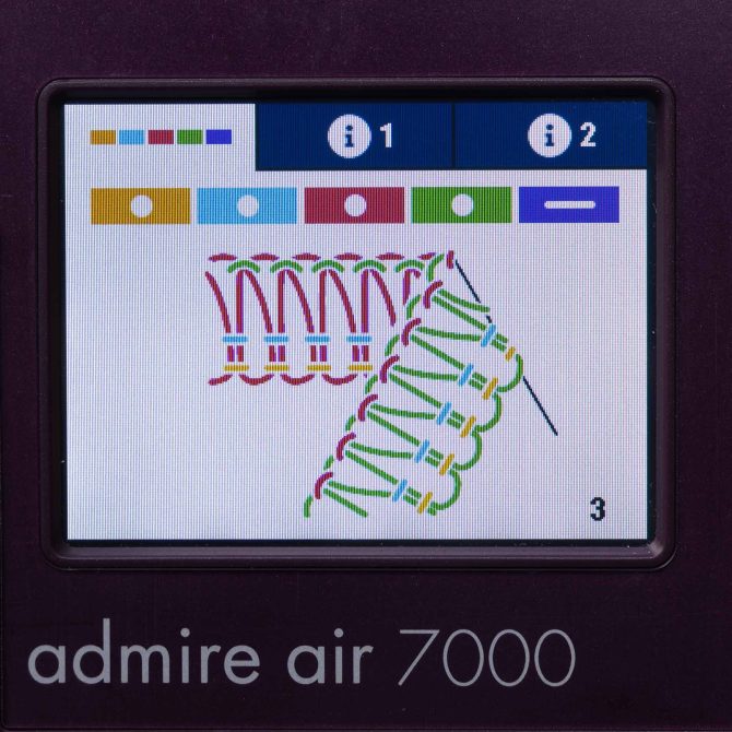 PFAFF® admire™ air 7000 Purple Coverlock Machine - Image 7