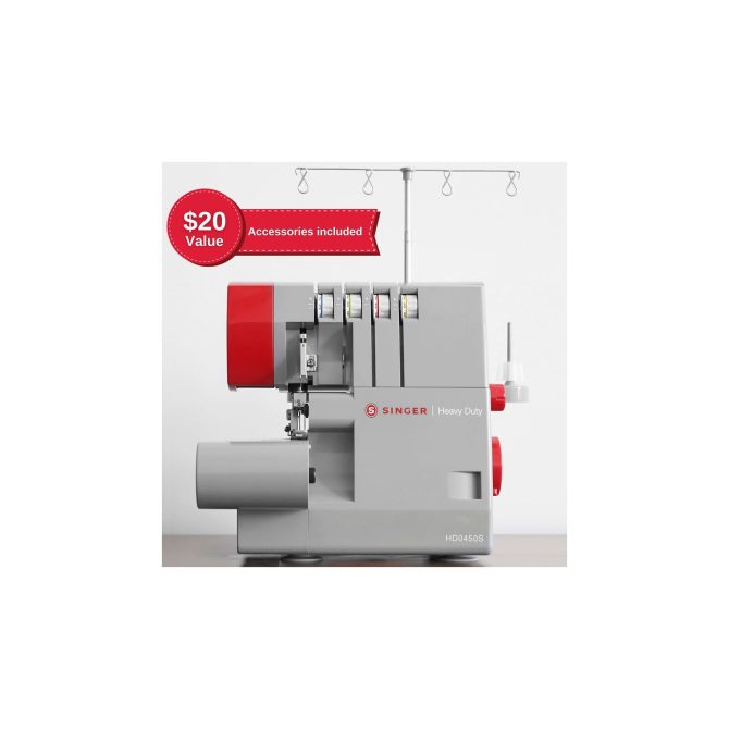 SINGER® HD0450S Heavy Duty Serger & Presser Foot Bundle - Image 9