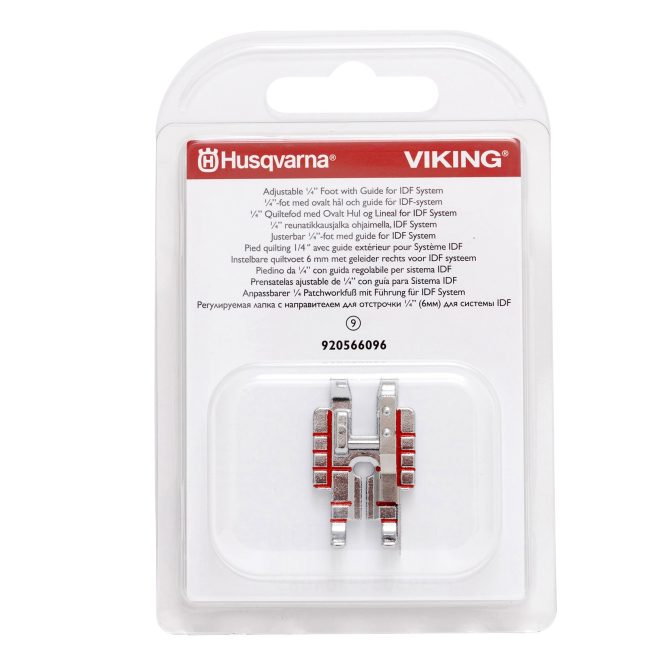 HUSQVARNA® VIKING® Adjustable 1/4" Foot with Guide for IDF System - Image 2
