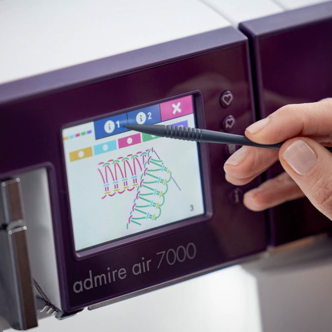 PFAFF® admire™ air 7000 Purple Coverlock Machine - Image 5
