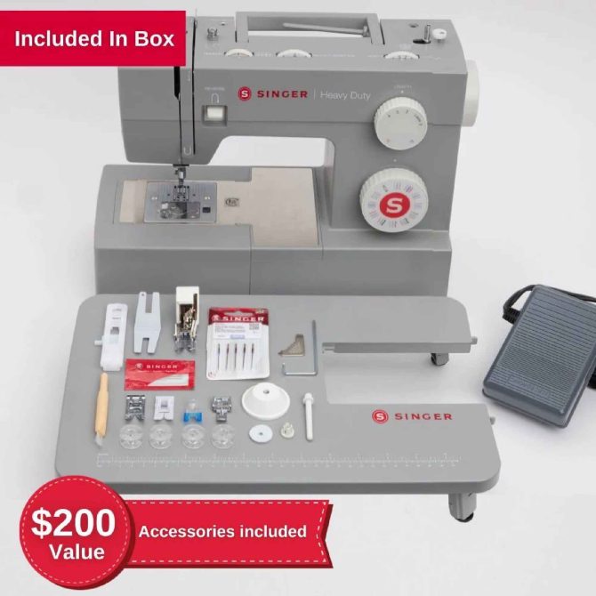 SINGER® Heavy Duty 6360 Sewing Machine with Extension Table - Image 4