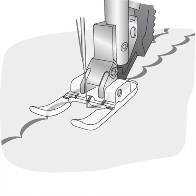 PFAFF® Clear Open Toe Foot for IDT™ System - Image 2
