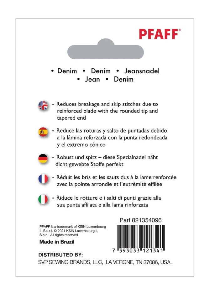 PFAFF® Denim Needles Size 70/10 5-Pack - Image 2