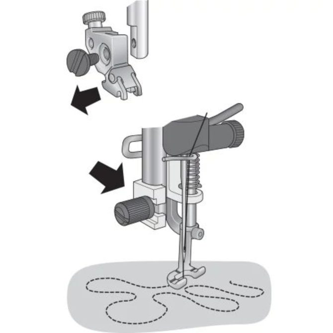 PFAFF® Open Toe Free-Motion Spring Foot - Image 2