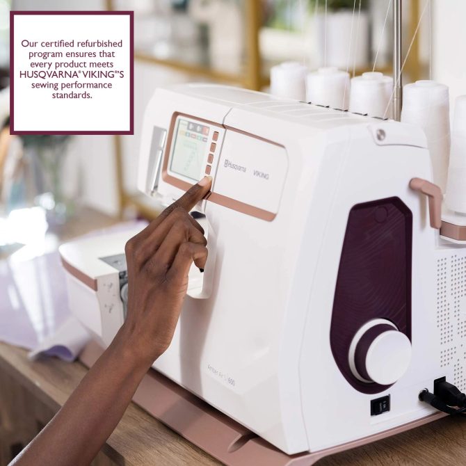 HUSQVARNA® VIKING® Refurbished AMBER™ Air S | 600 Coverlock Machine - Image 2