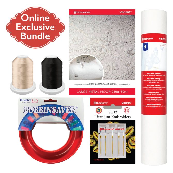 HUSQVARNA® VIKING® Embroidery Bundle