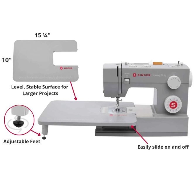 SINGER® Heavy Duty 4432 Sewing Machine & Extension Table Bundle - Image 4