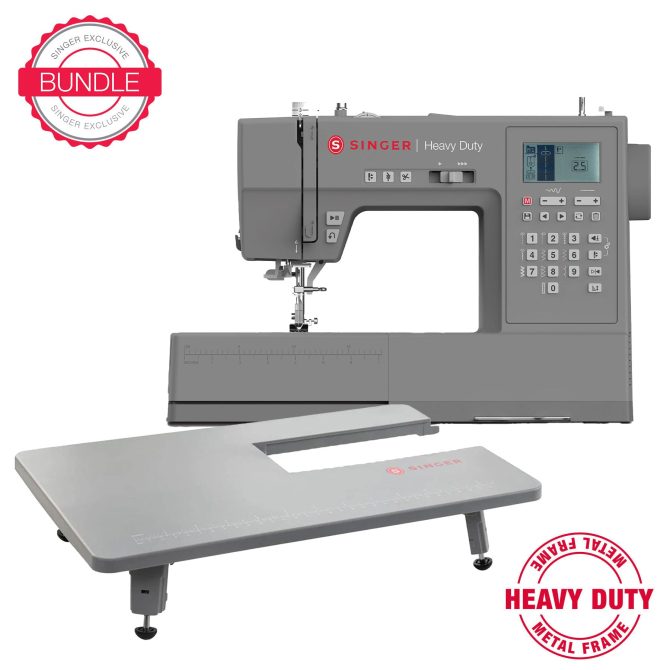 SINGER® Heavy Duty 6800C Sewing Machine & Extension Table Bundle