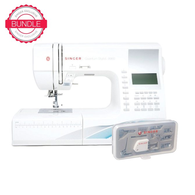 SINGER® Sew Spacious Quantum Stylist™ 9960 Sewing Machine & Presser Foot Kit Bundle