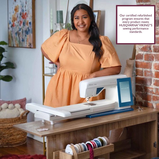 HUSQVARNA® VIKING® Refurbished DESIGNER SAPPHIRE™ 85 Sewing & Embroidery Machine - Image 2