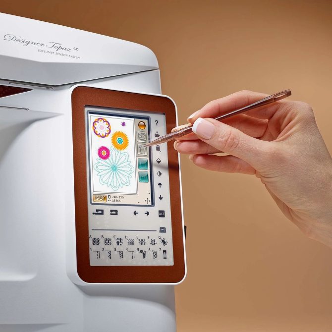 HUSQVARNA® VIKING® Refurbished DESIGNER TOPAZ™ 40 Sewing & Embroidery Machine - Image 4