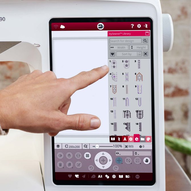 HUSQVARNA® VIKING® DESIGNER RUBY™ 90 Sewing & Embroidery Machine - Image 8