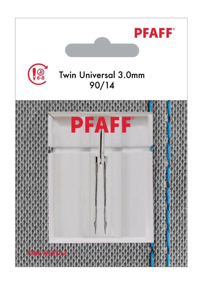PFAFF® Twin Universal Needle 3mm Size 90/14 1-Pack