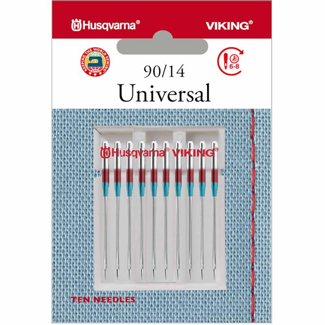 HUSQVARNA® VIKING® Universal Needles Size 90/14 10-Pack