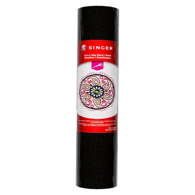 SINGER® Cut-A-Way Black Stabilizer 12 inches x 5 yards - Image 2