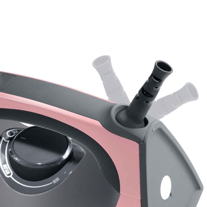 SINGER® SteamCraft Steam Iron Pink/Gray - Image 4