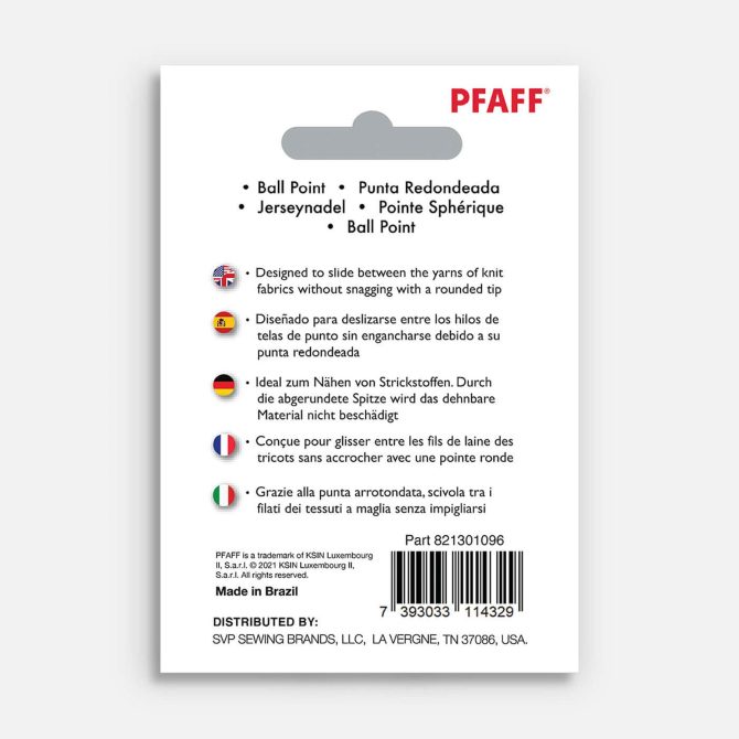 PFAFF® Ball Point Needles Size 80/12 5-Pack - Image 2