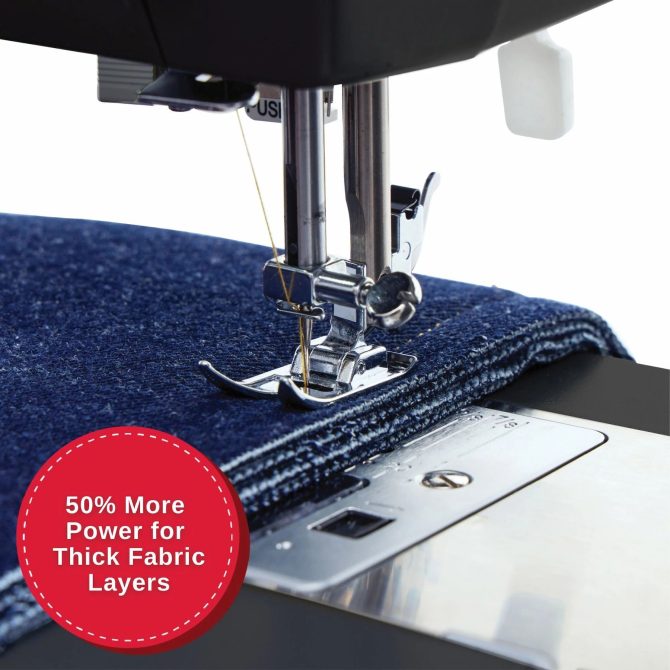 SINGER® Heavy Duty 4432 Black Sewing Machine & Universal Canvas Tote Bundle - Image 9