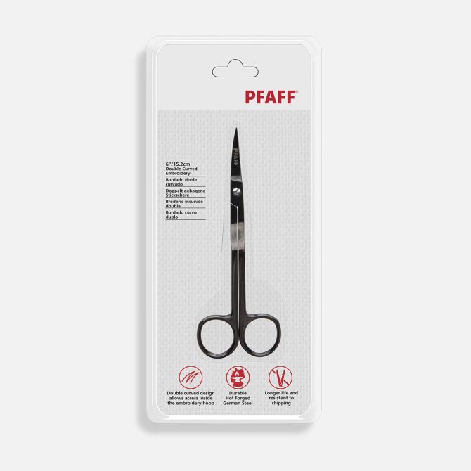 PFAFF® 6in/15.2cm Double Curved Embroidery Scissor - Image 4