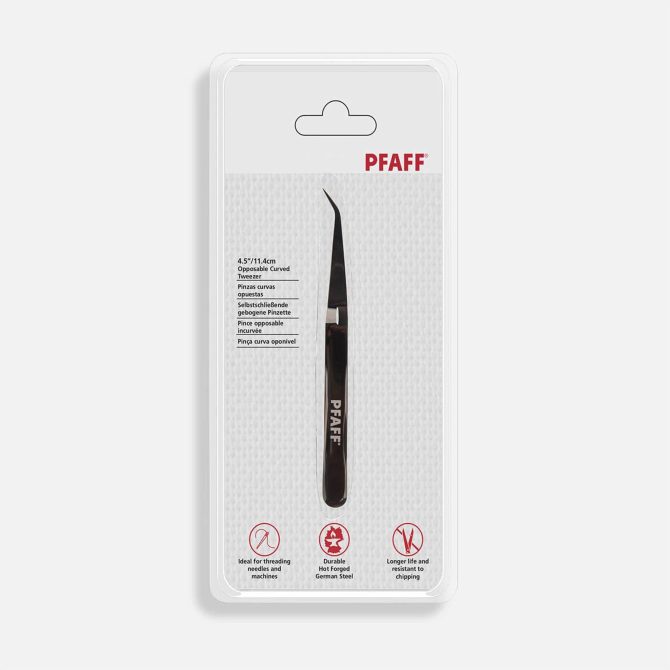 PFAFF® 4.5in/11.4cm Opposable Curved Tweezer - Image 3