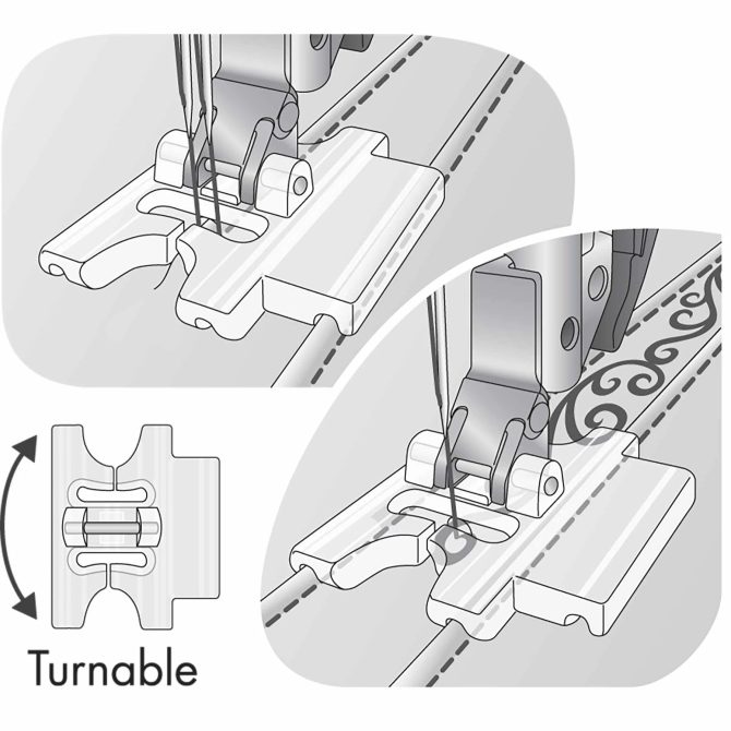 PFAFF® Pintuck Foot with Decorative Stitch Guide - Image 2
