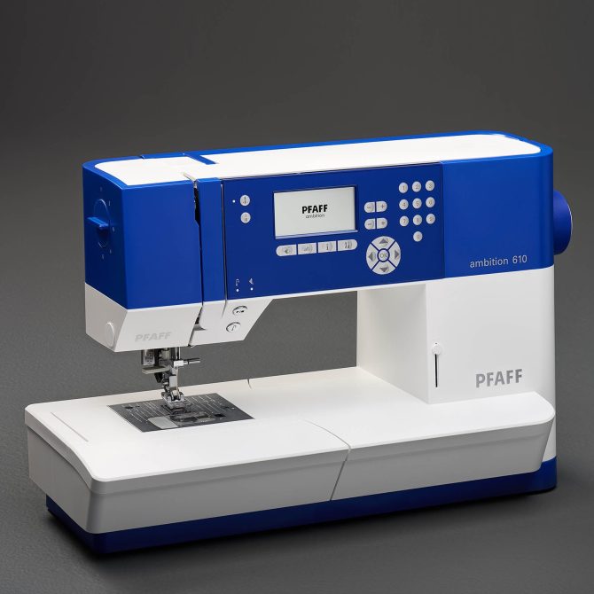 PFAFF® ambition™ 610 Blue Sewing Machine Extension Table Bundle - Image 8