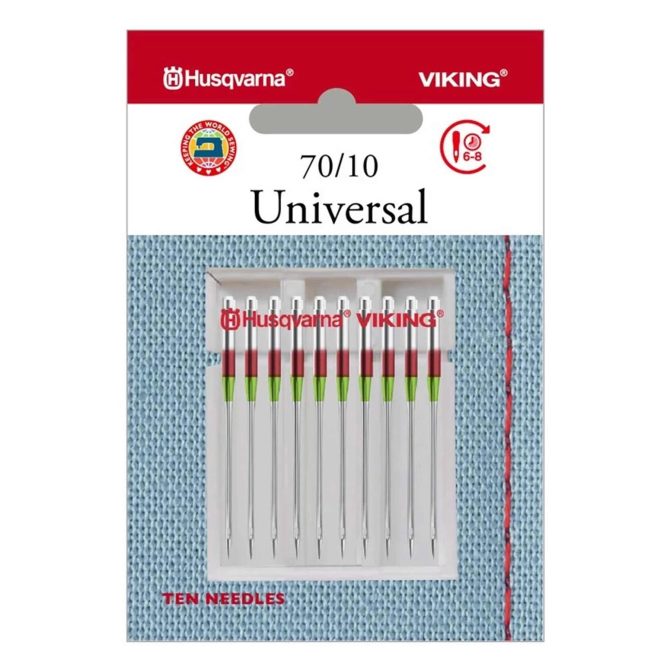 HUSQVARNA® VIKING® Universal Needle Size 70/10, 10-Pack