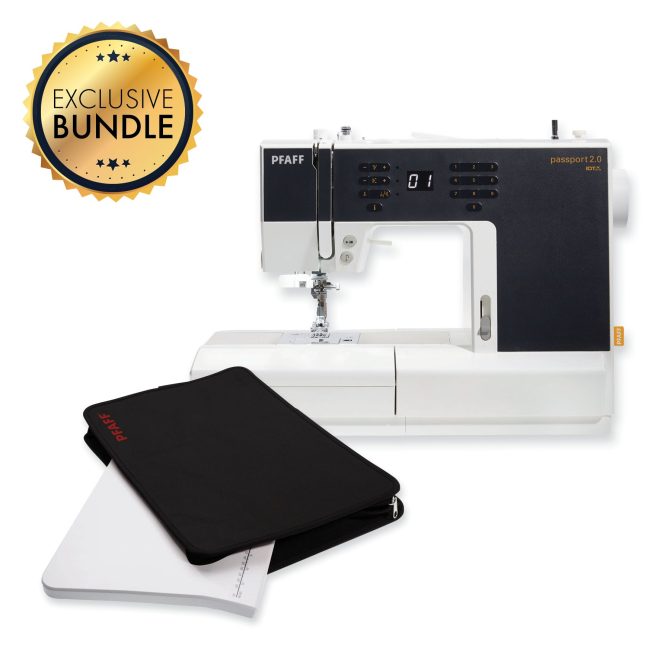 PFAFF® passport™ 2.0 Sewing Machine & Extension Table with Bag Bundle