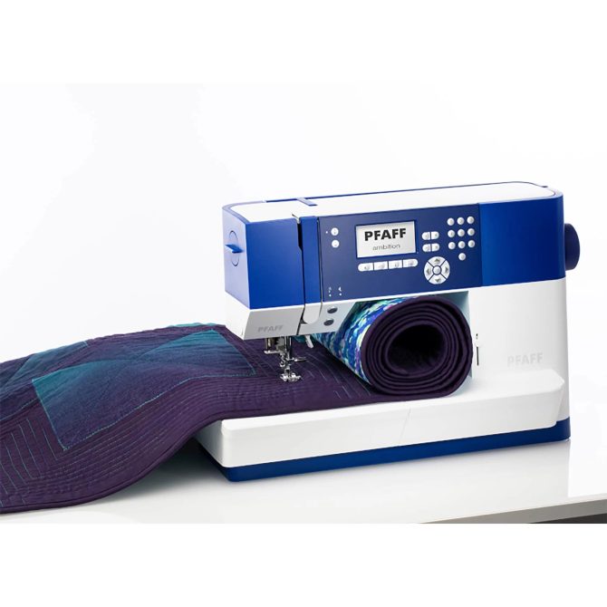 PFAFF® ambition™ 610 Blue Sewing Machine Extension Table Bundle - Image 4