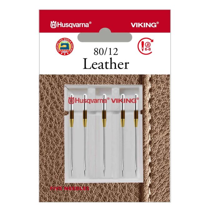 HUSQVARNA® VIKING® Leather Needle Size 80/12, 5-Pack
