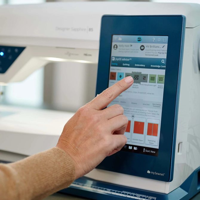 HUSQVARNA® VIKING® DESIGNER SAPPHIRE™ 85 Sewing & Embroidery Machine - Image 9