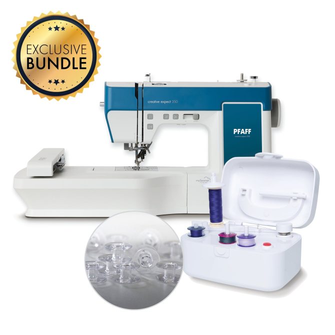 PFAFF® creative expect™ 350 Sewing & Embroidery Machine with Bobbin Winder & Bobbins