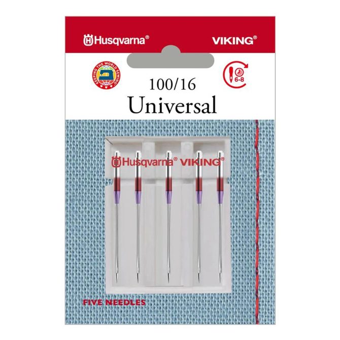 HUSQVARNA® VIKING® Universal Needles Size 100/16 5-pack