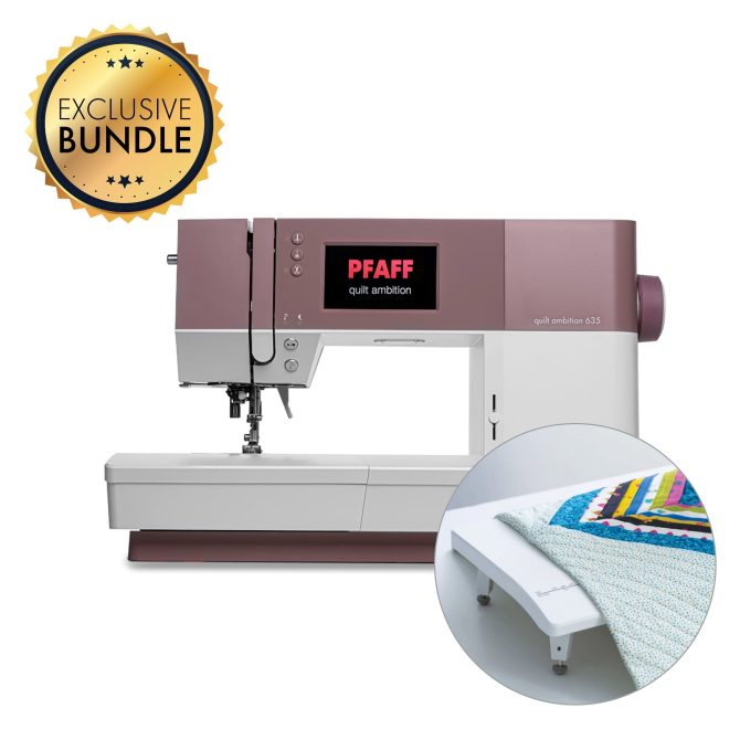 PFAFF® quilt ambition™ 635 Sewing Machine Extension Table Bundle
